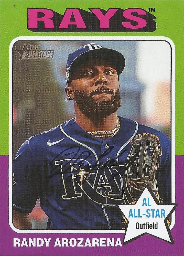 #74 Randy Arozarena - Tampa Bay Rays - 2024 Topps Heritage Baseball