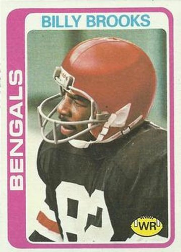 #74 Billy Brooks - Cincinnati Bengals - 1978 Topps Football