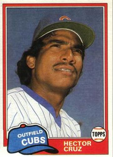 #750 Hector Cruz - Chicago Cubs - 1981 Topps Baseball