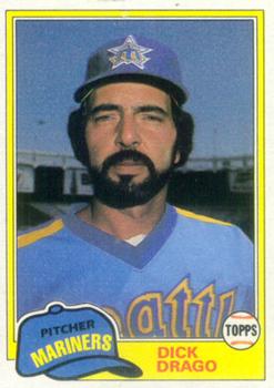 #755 Dick Drago - Seattle Mariners - 1981 Topps Baseball