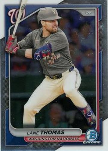 #75 Lane Thomas - Washington Nationals - 2024 Bowman Chrome Baseball