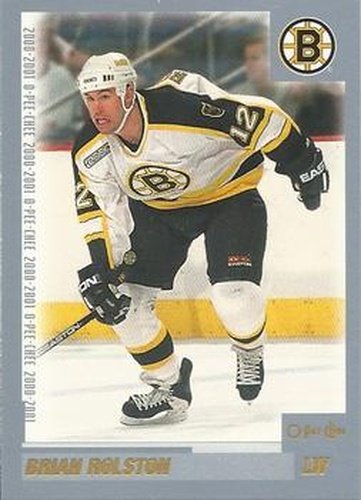 #75 Brian Rolston - Boston Bruins - 2000-01 O-Pee-Chee Hockey