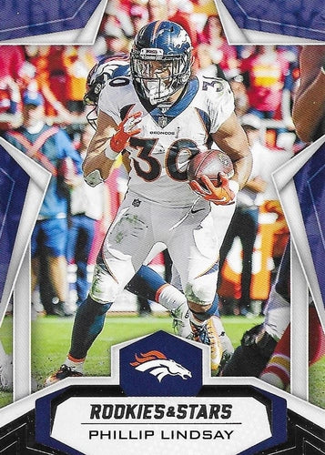 #75 Phillip Lindsay - Denver Broncos - 2019 Panini Rookies & Stars Football