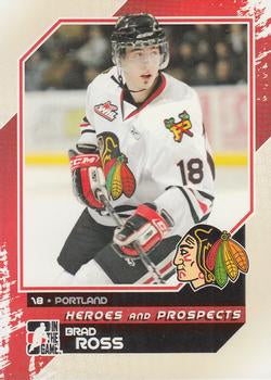 #75 Brad Ross - Portland Winterhawks - 2010-11 In The Game Heroes and Prospects Hockey