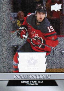 #75 Adam Fantilli - Canada - 2023 Upper Deck Team Canada Juniors - Patterned Foilboard Hockey