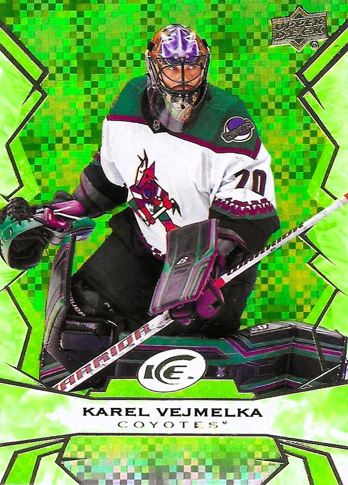 #75 Karel Vejmelka - Arizona Coyotes - 2022-23 Upper Deck Ice - Green Hockey