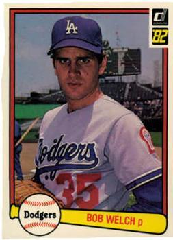 #75 Bob Welch - Los Angeles Dodgers - 1982 Donruss Baseball