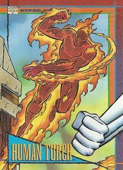 #75 Human Torch - 1993 SkyBox Marvel Universe