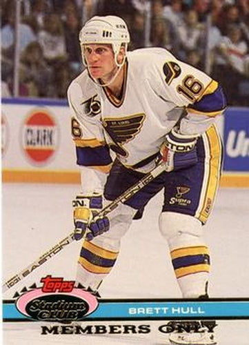 #NNO Brett Hull - St. Louis Blues - 1991 Stadium Club Members Only