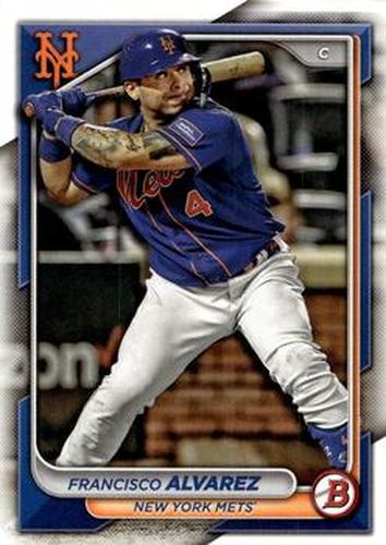 #75 Francisco Alvarez - New York Mets - 2024 Bowman Baseball