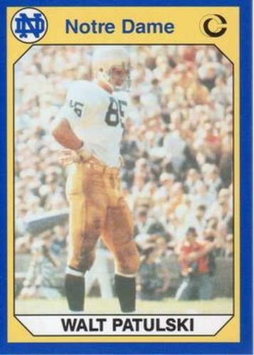 #75 Walt Patulski - Notre Dame Fighting Irish - 1990 Collegiate Collection Notre Dame Football