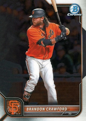 #75 Brandon Crawford - San Francisco Giants - 2022 Bowman Chrome Baseball