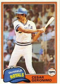 #766 Cesar Geronimo - Kansas City Royals - 1981 Topps Baseball