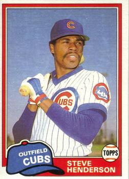 #769 Steve Henderson - Chicago Cubs - 1981 Topps Baseball