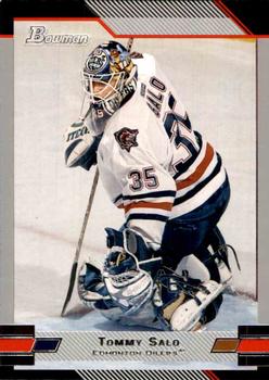 #76 Tommy Salo - Edmonton Oilers - 2003-04 Bowman Draft Picks and Prospects Hockey