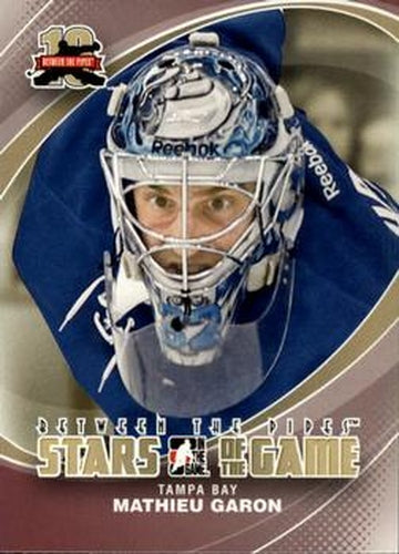 #76 Mathieu Garon - Tampa Bay Lightning - 2011-12 In The Game Between The Pipes Hockey