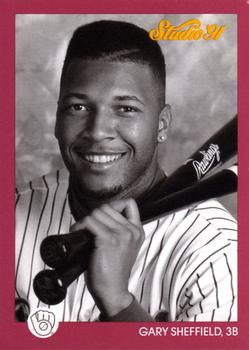 #76 Gary Sheffield - Milwaukee Brewers - 1991 Studio Baseball