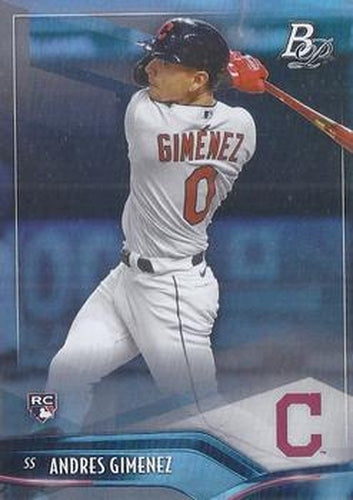 #76 Andres Gimenez - Cleveland Indians - 2021 Bowman Platinum Baseball