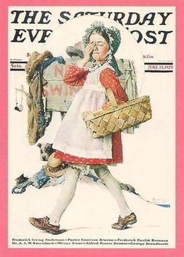 #76 No Swimming - 1993 Comic Images Norman Rockwell Saturday Evening Post