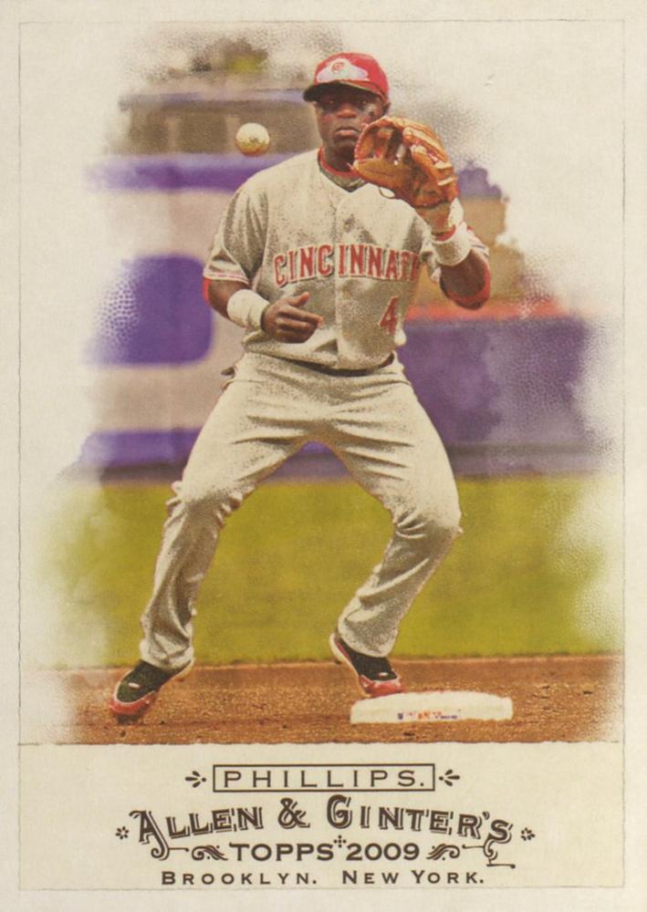 #76 Brandon Phillips - Cincinnati Reds - 2009 Topps Allen & Ginter Baseball