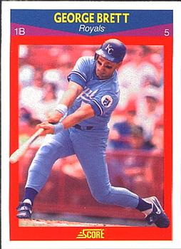 #76 George Brett - Kansas City Royals - 1990 Score 100 Superstars Baseball