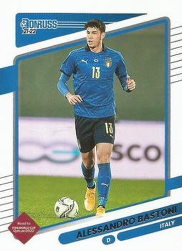 #76 Alessandro Bastoni - Italy - 2021-22 Donruss Road to FIFA World Cup Qatar 2022 Soccer