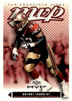 #76 Bryant Young - San Francisco 49ers - 2003 Upper Deck MVP Football