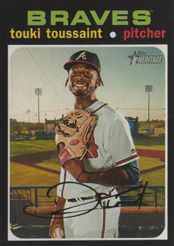 #76 Touki Toussaint - Atlanta Braves - 2020 Topps Heritage Baseball