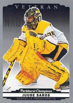 #76 Juuse Saros - Nashville Predators - 2022-23 Parkhurst Champions - Silver Hockey