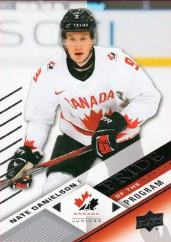 #76 Nate Danielson - Canada - 2024 Upper Deck Team Canada Juniors Hockey