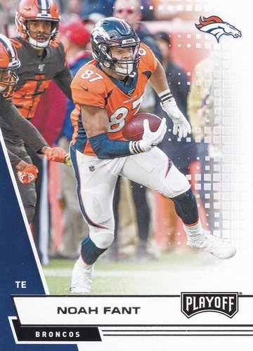 #76 Noah Fant - Denver Broncos - 2020 Panini Playoff Football