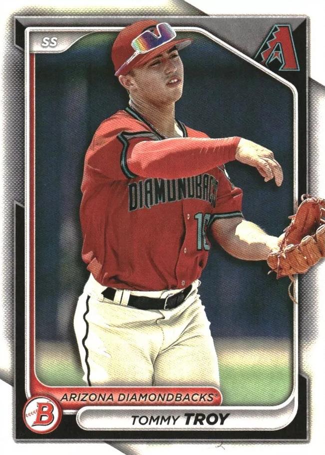 #BP-76 Tommy Troy - Arizona Diamondbacks - 2024 Bowman - Prospects Baseball