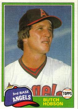 #771 Butch Hobson - California Angels - 1981 Topps Baseball