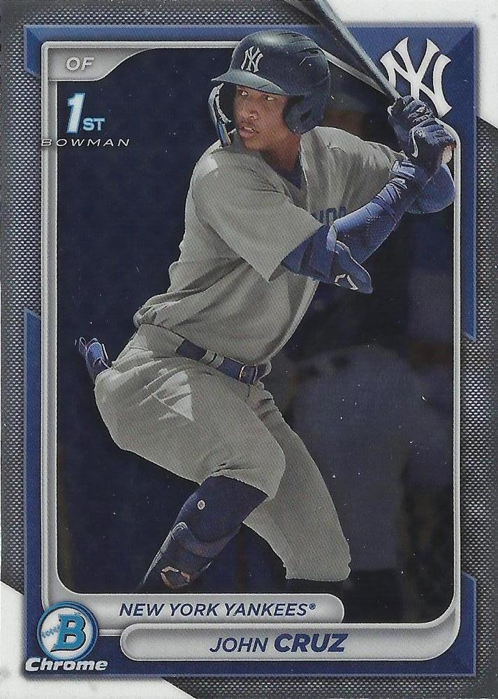 #BCP-77 John Cruz - New York Yankees - 2024 Bowman - Chrome Prospects Baseball
