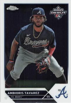 #PDC-77 Ambioris Tavarez - FCL Braves - 2023 Topps Pro Debut - Chrome Baseball