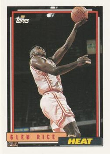 #77 Glen Rice - Miami Heat - 1992-93 Topps Basketball