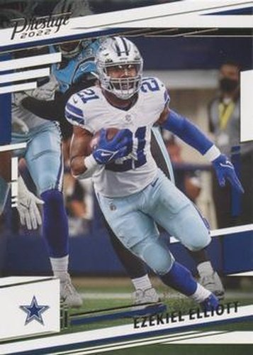 #77 Ezekiel Elliott - Dallas Cowboys - 2022 Panini Prestige Football