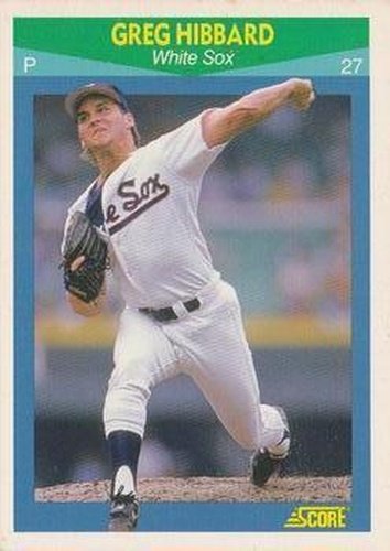 #77 Greg Hibbard - Chicago White Sox - 1990 Score Rising Stars Baseball