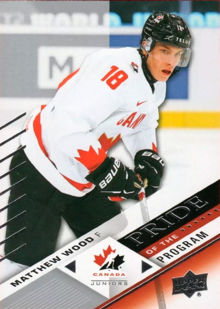 #77 Matthew Wood - Canada - 2024 Upper Deck Team Canada Juniors Hockey