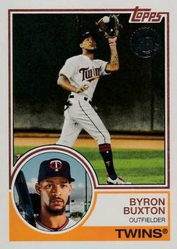 #83-77 Byron Buxton - Minnesota Twins - 2018 Topps - 1983 Topps Baseball 35th Anniversary Baseball