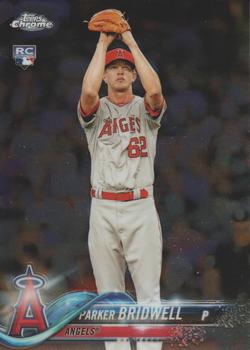#77 Parker Bridwell - Los Angeles Angels - 2018 Topps Chrome Baseball