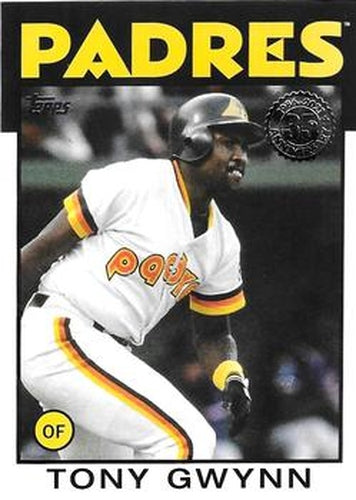 #86B-77 Tony Gwynn - San Diego Padres - 2021 Topps - 1986 Topps Baseball 35th Anniversary Series One Baseball