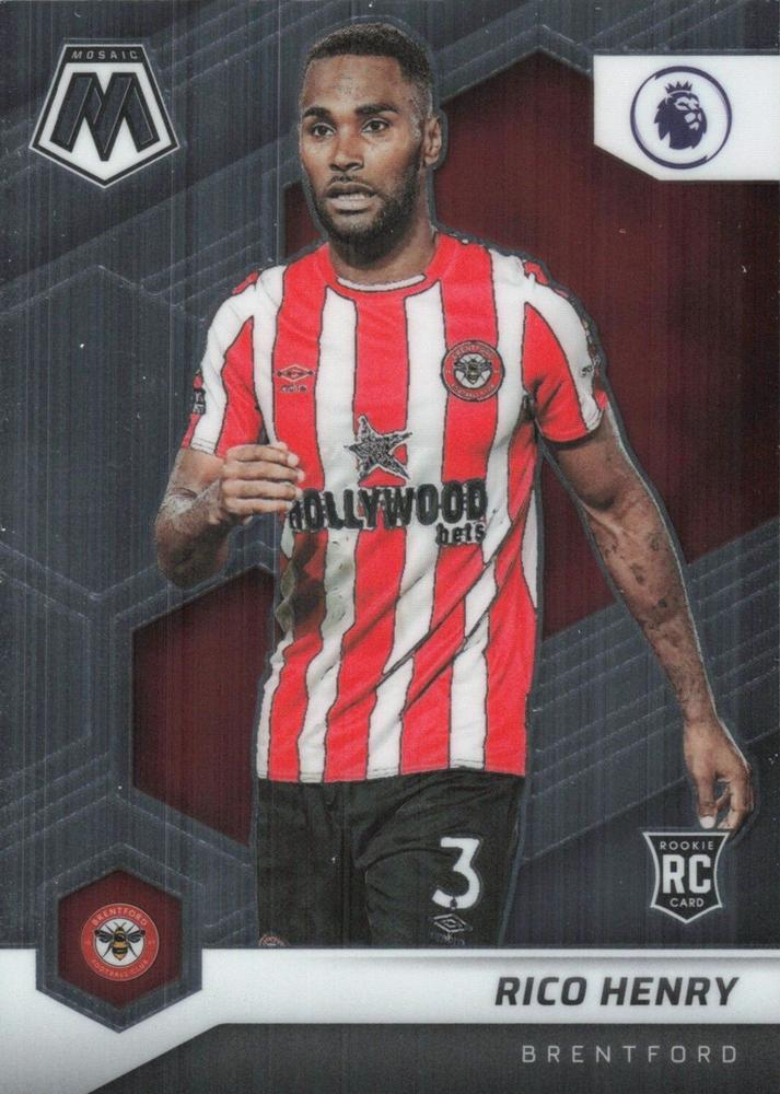 #77 Rico Henry - Brentford - 2021-22 Panini Mosaic Premier League Soccer