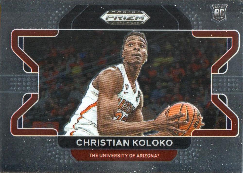 #77b Christian Koloko - Arizona Wildcats - 2022 Panini Prizm Draft Picks Basketball