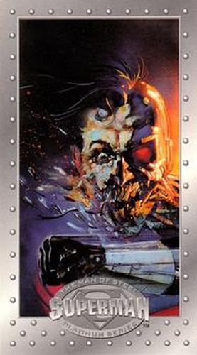 #78 The Man in Black! - 1994 SkyBox Superman Man of Steel Platinum Series