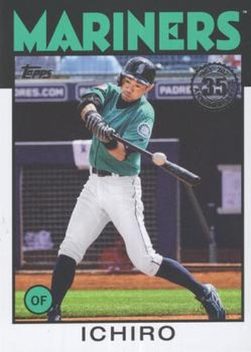 #86B-78 Ichiro - Seattle Mariners - 2021 Topps - 1986 Topps Baseball 35th Anniversary Series One Baseball