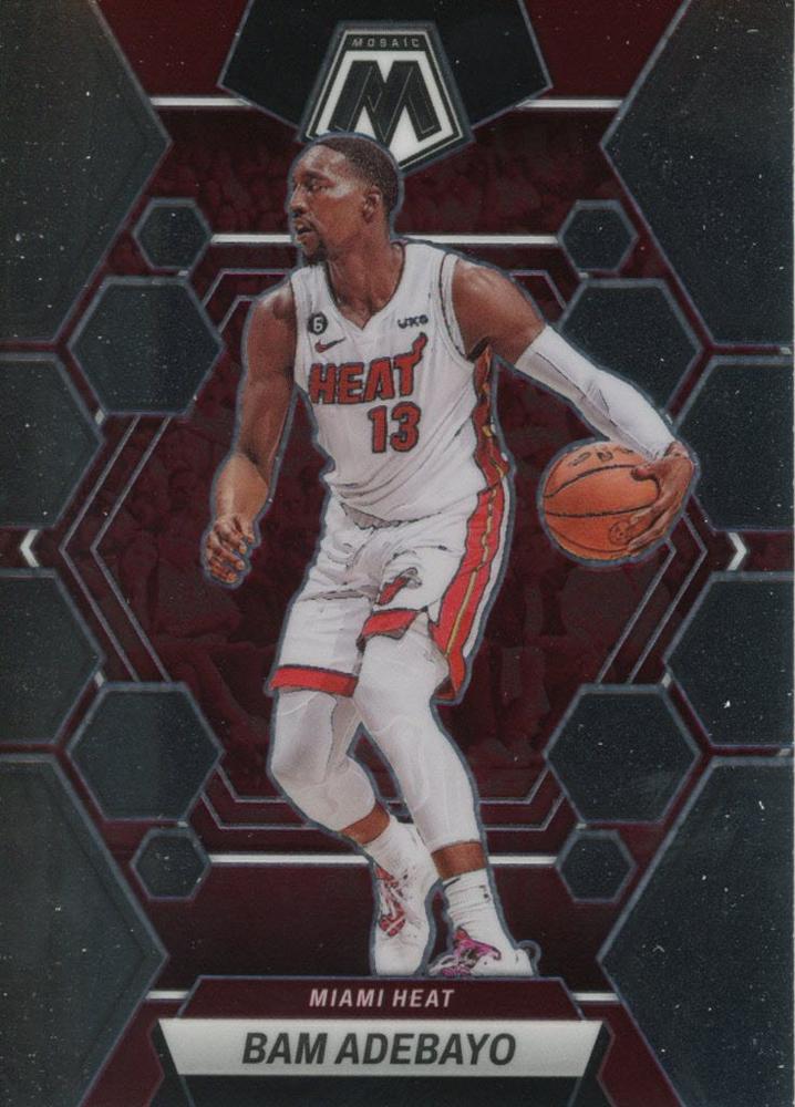 #78 Bam Adebayo - Miami Heat - 2022-23 Panini Mosaic Basketball