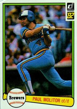 #78 Paul Molitor - Milwaukee Brewers - 1982 Donruss Baseball