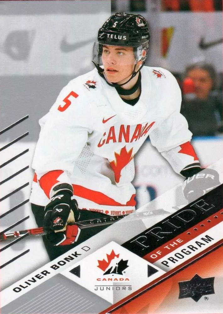 #78 Oliver Bonk - Canada - 2024 Upper Deck Team Canada Juniors Hockey