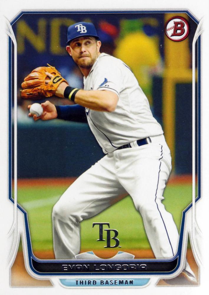 #78 Evan Longoria - Tampa Bay Rays - 2014 Bowman Baseball